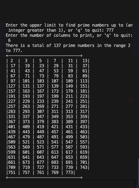 Prime Number Finder